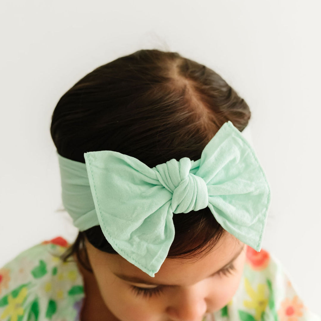 Baby Bling bows outlet Seafoam Shabby!!!