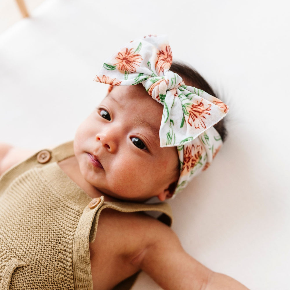 Baby bling jersey bow headband sienna hotsell floral