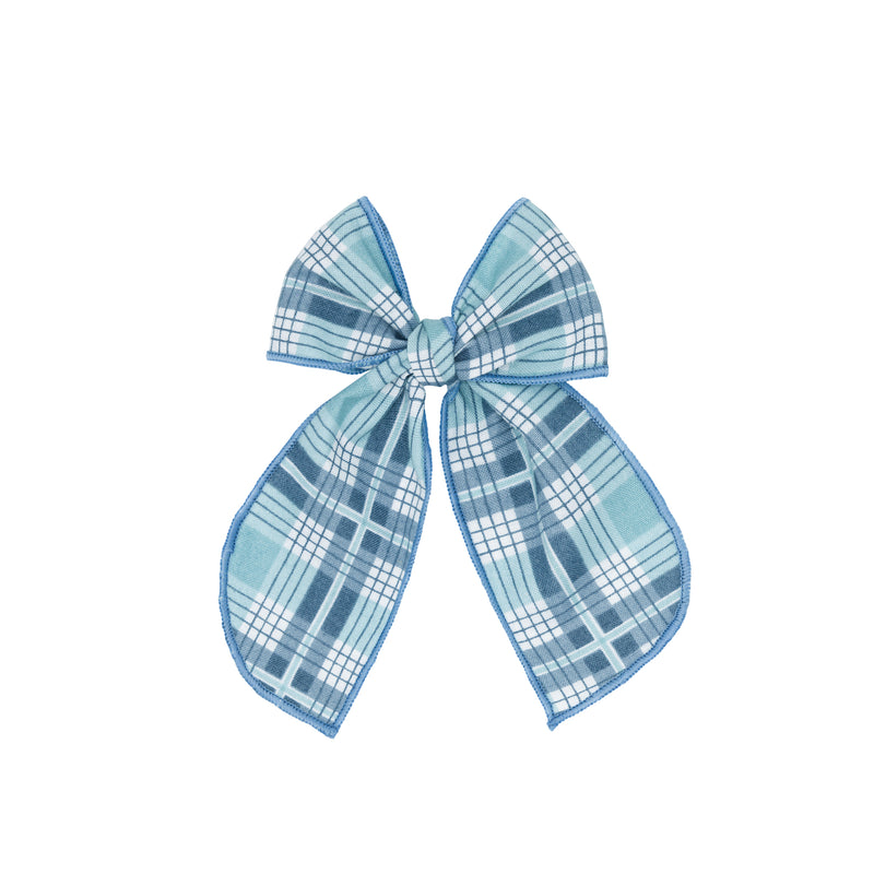 BELLE CLIP: denim plaid