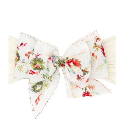 CLASSIC BOW: embroidered late summer