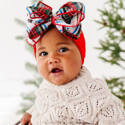 CLASSIC BOW: holiday plaid