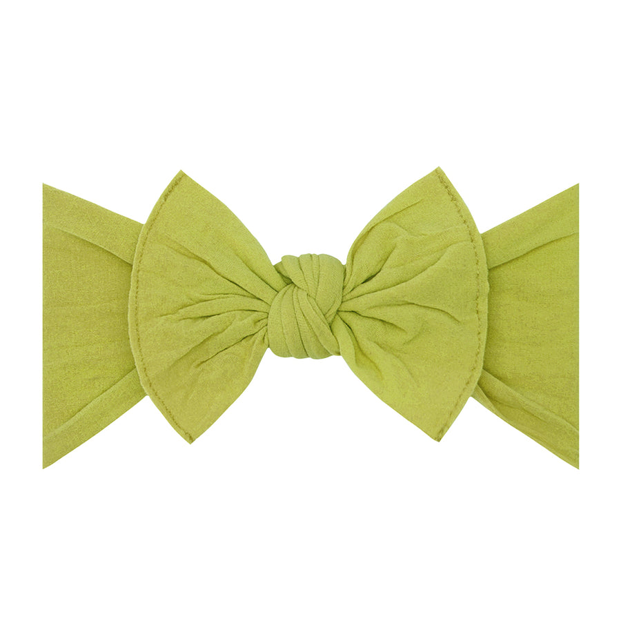 Baby bling jersey bow headband taupe hot emerald mustard floral htf