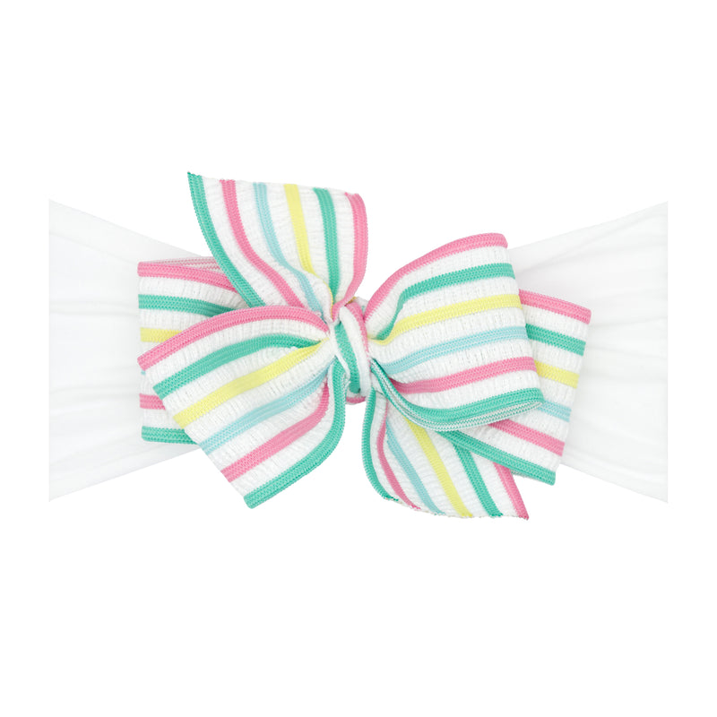 NOVELTY CLASSIC BOW: easter stripe