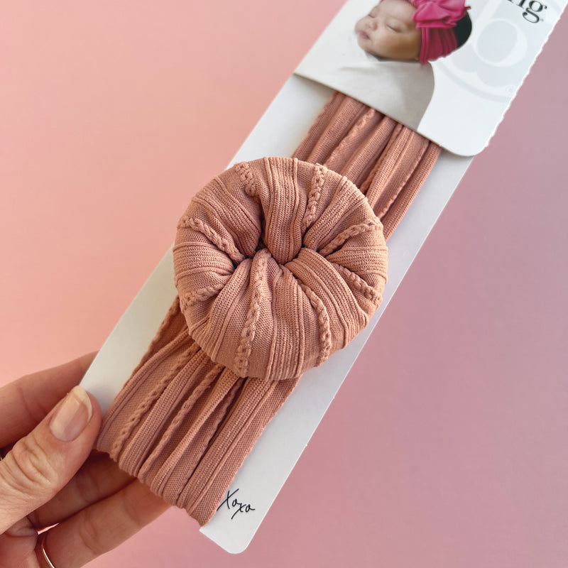 SWEATER BUN: rose gold