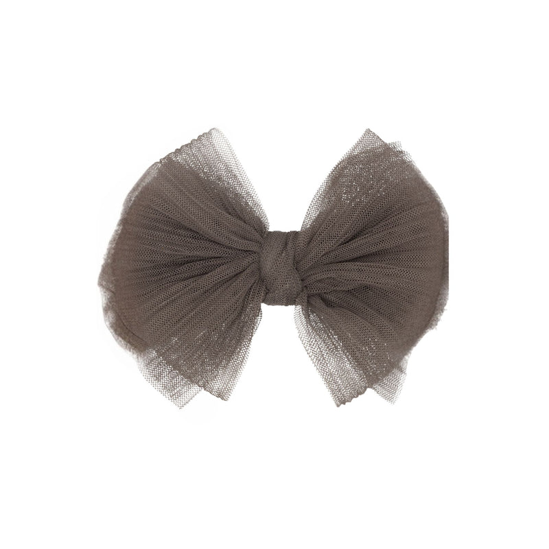 TULLE FAB® CLIP: pleated cocoa