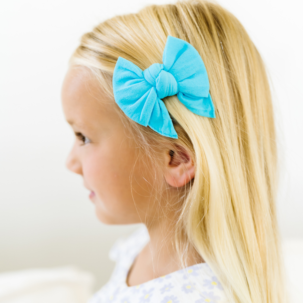 2PK BABY DEB CLIPS: neon blue – Baby Bling Bows