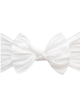 Soft Nylon Headband Cable Knit Knot Style One Size: white-Baby Bling Bows