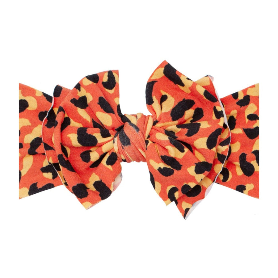 Baby 2024 bling bows Leopard Deb New