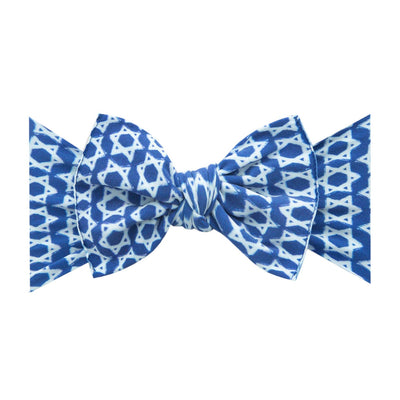 Soft Printed Nylon Headband KNOT One Size: shalom-Baby Bling Bows