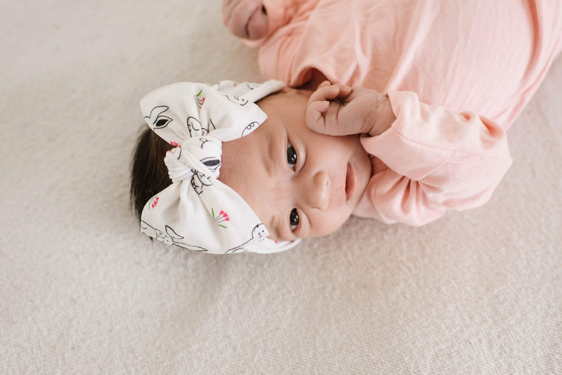 Soft Printed Nylon Headband KNOT One Size: thumper-Baby Bling Bows