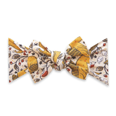 PRINTED KNOT: foxy-Baby Bling Bows