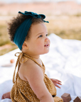 Soft Nylon/Spandex Headband Fab-BOW-Lous Style One Size: peacock-Baby Bling Bows