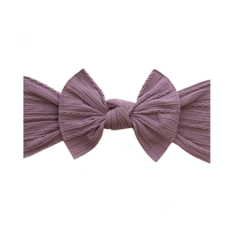 CABLE KNIT KNOT: lilac