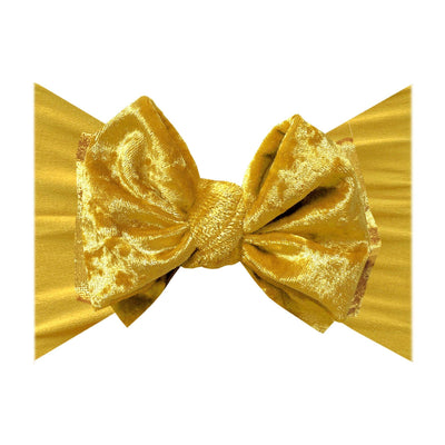 VELVET FAB: crushed medallion-Baby Bling Bows