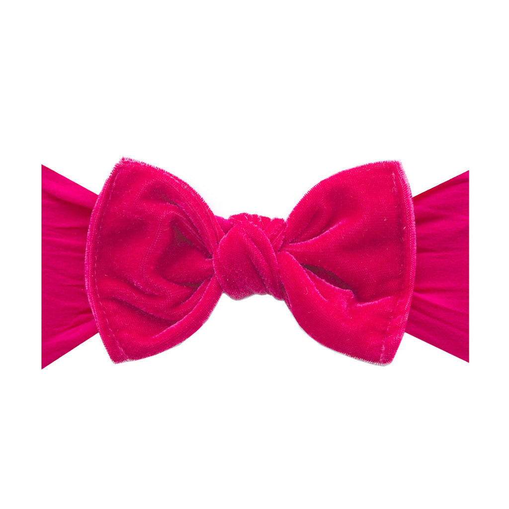 Baby bling jersey bow headband popular hot pink stripe ditsy floral